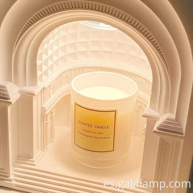 Lámpara de la mesa de noche con cera de fusión para aromaterapia